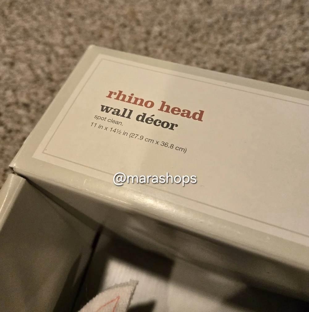 Target Rhino Head Wall Decor